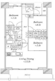 HARUMI FLAG PARK VILLAGE (晴海フラッグ パークヴィレッジ) 10階 間取り図