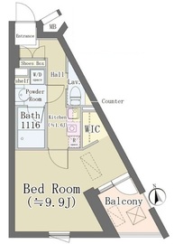 プラザ西品川 3階 間取り図