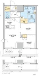 プラウドフラット四谷三丁目 1111 間取り図