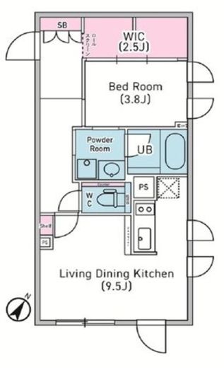 デュオメゾン渋谷松濤 101 間取り図