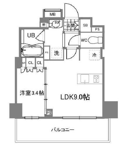 ルジェンテ本郷三丁目 7階 間取り図