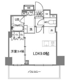 ルジェンテ本郷三丁目 7階 間取り図
