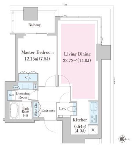 中野ステーションレジデンス 720 間取り図