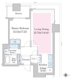 中野ステーションレジデンス 720 間取り図
