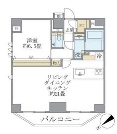 ルネサンス赤坂プレミアムコート 1101 間取り図