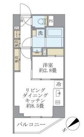 ルネサンス赤坂プレミアムコート 401 間取り図
