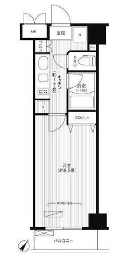 ステラメゾン荻窪 804 間取り図