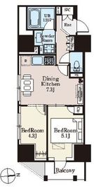 ザ・ライオンズフォーシア町屋 1103 間取り図