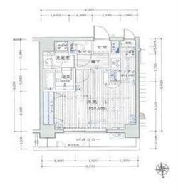 ランドステージお茶の水 2階 間取り図