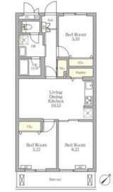 メゾンカルム中落合South 304 間取り図
