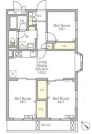 メゾンカルム中落合South 105 間取り図