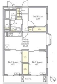 メゾンカルム中落合South 305 間取り図
