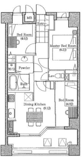 LANAI TOWN RENAISSANCE PLAZA HOUSE (ラナイ タウン ルネッサンス プラザハウス) 502 間取り図