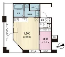 グランアビテ目白station front (グランアビテ目白ステーションフロント) 15階 間取り図