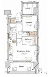 ブランシエスタ新丸子リバーフロント 307 間取り図