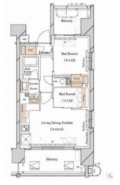 ブランシエスタ新丸子リバーフロント 606 間取り図