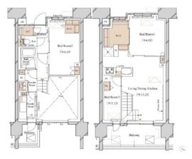 ブランシエスタ新丸子リバーフロント 505 間取り図