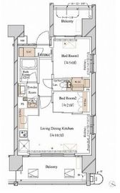 ブランシエスタ新丸子リバーフロント 507 間取り図