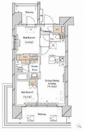 ブランシエスタ新丸子リバーフロント 901 間取り図