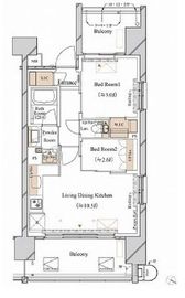 ブランシエスタ新丸子リバーフロント 907 間取り図