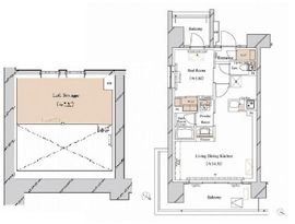 ブランシエスタ新丸子リバーフロント 1501 間取り図