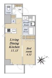 クレストコート旗の台 202 間取り図