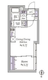 アトリオフラッツ清澄白河 401 間取り図