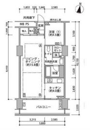 東雲キャナルコートCODAN 17-516 間取り図
