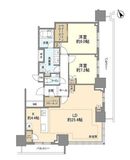 ブリリアタワー浜離宮 31階 間取り図