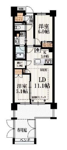 アトラスシティ千歳烏山グランスイート風ノ棟 1階 間取り図
