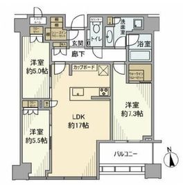 白金ザ・スカイ 41階 間取り図