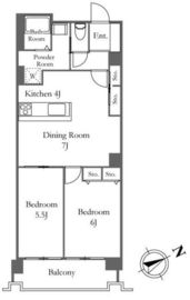 六本木ビュータワー 15階 間取り図