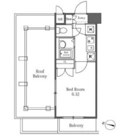 LaSante広尾 (ラサンテ広尾) 617 間取り図
