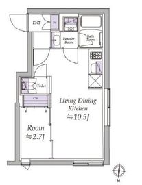 アトリオフラッツ清澄白河 202 間取り図