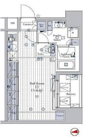 ログ東日本橋 2階 間取り図