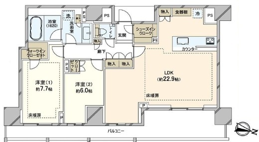 ブランズ本郷 11階 間取り図