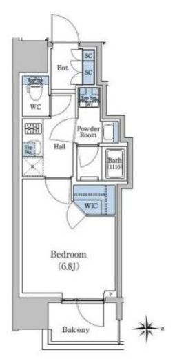 スタイリオ新丸子駅前 1204 間取り図
