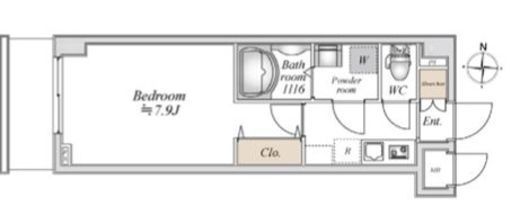 オープンブルーム東向島 404 間取り図