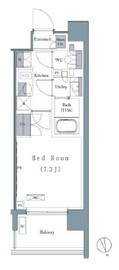 プレジリア新富町 901 間取り図