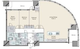 麻布台ヒルズレジデンスB 30階 間取り図