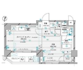 デュオ・スカーラ麹町 2階 間取り図