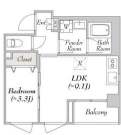 ルミーク北千住 307 間取り図