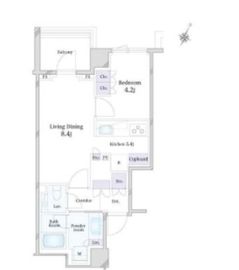 グランスイート広尾 2階 間取り図