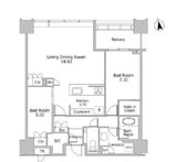白金ザ・スカイ 39階 間取り図