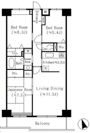 ヴェルドーレ青葉台 304 間取り図