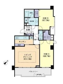 パークハウス六本木麻布三河台 2階 間取り図