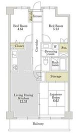 アーバンパーク三ツ池公園 4階 間取り図