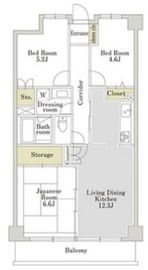 アーバンパーク三ツ池公園 2階 間取り図