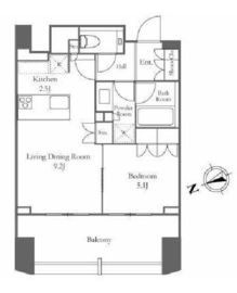 ザ・パークハウス南麻布 3階 間取り図