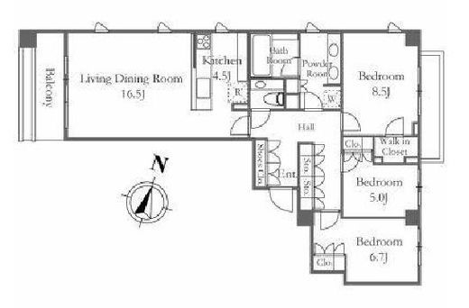 センチュリーフォレスト 4階 間取り図